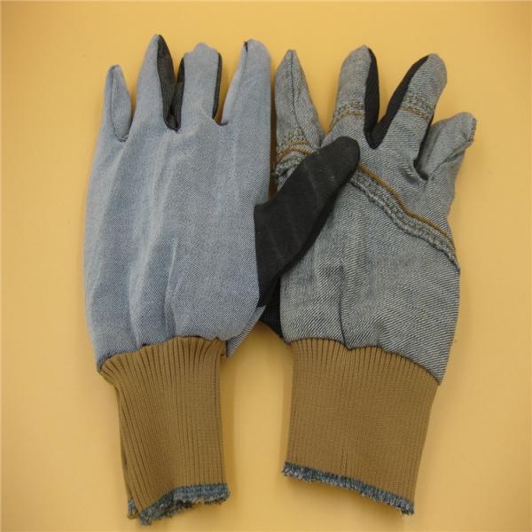 牛仔束口手套批发 新款防磨损建筑工地手套 优质耐磨牛仔布手套